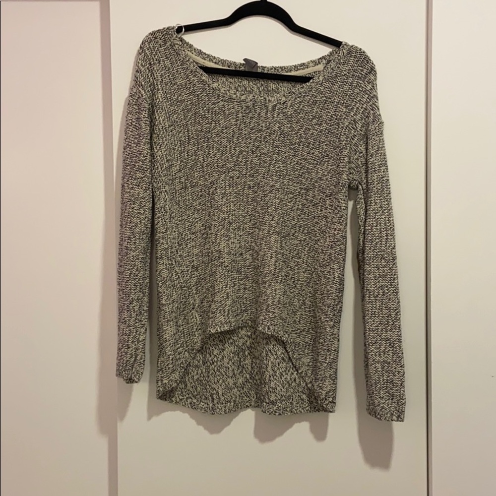 Slouchy soft sweater with elbow patches